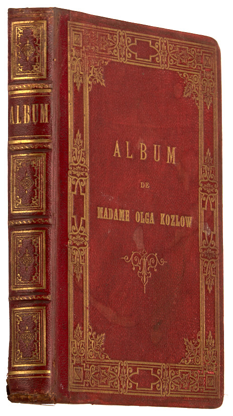 Аукцион № 225 26 мая. Лот № 110. [Альбом Ольги Козловой]. Album de madame Olga Kozlow. М.: Тип. А. Гатцука, 1883.